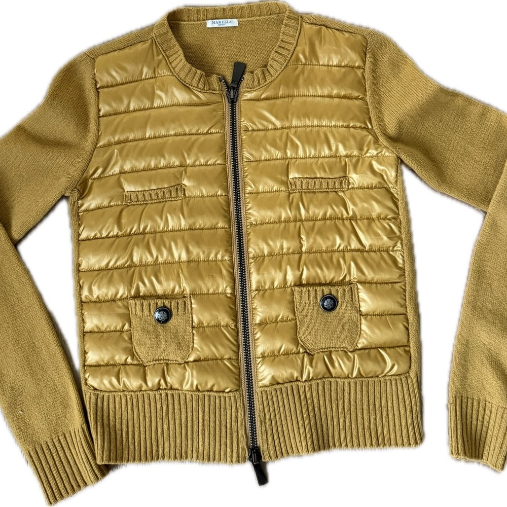 MARELLA Gold Puffer Jacket for women